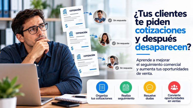 ¿Tus clientes te piden cotizaciones y después desaparecen? Aprende a mejorar el seguimiento comercial